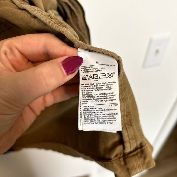 Gap Unisex Long Sleeve Classic Utility 4 Pocket Military Jacket Size Medium Snap - Picture 7 of 15